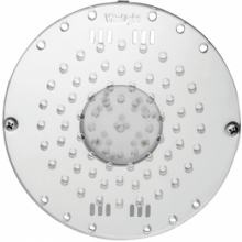 Прож. 15 Power LED 2.0, плоский-в дно, 56 Вт, 24В DC, круг-V4A, монох. 3000 К, 5 м 2x1,5 мм2, BZ