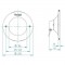 Прожектор Power LED, 12x3Вт, 12В DC, 60, круг 270 мм, V4A, монох. 6000К, 5 м 2x1,5 мм2, BZ