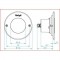 Прожектор 9 Power LED 2.0, 24 Вт, 24В DC, круг 146 мм, V4A, RGB, 5 м кабель 2x1,5 мм2, BZ