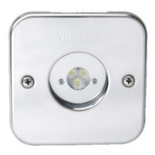 Прож. 3 Power LED 2.0, 8 Вт, 24В DC, квадрат 113 мм, V4A, RGB, 5 м кабель 2x0,75 мм2, RG