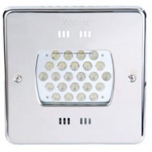 Прожектор Power LED, 24x3Вт, 12В DC, квадрат 270 мм, V4A, монох. 6000К, 5 м кабелем 2x1,5 мм2, RG