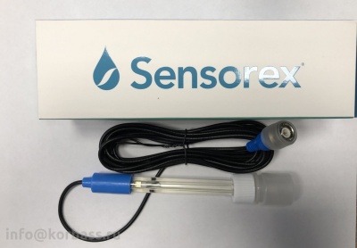 Электрод pH Sensorex с разъемом BNC, с кабелем 3м, арт. MPTE0207