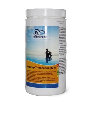 Хлор "Chemoform" Кемохлор Т-таблетки (20 г), 1 кг