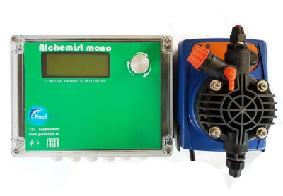 Пульт управления дозацией хим реагентов MONO Alchemist c мембранным насосом