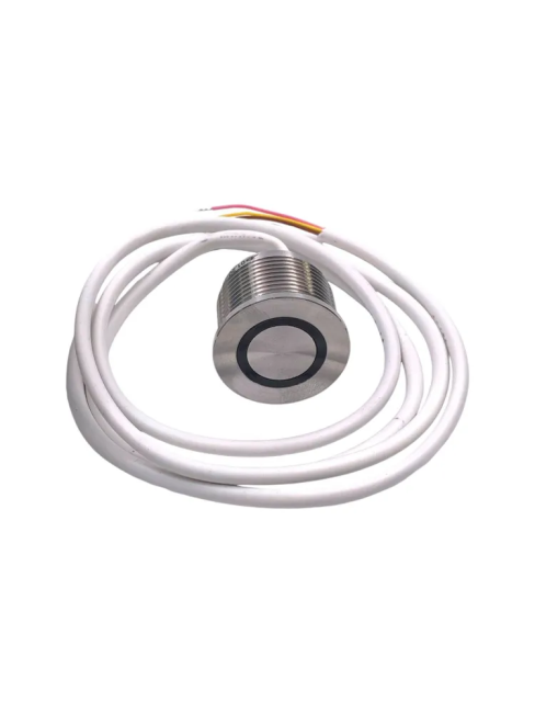 Пьезокнопка ф32 5В Импульсная Н.О. кабель 1 м подсветка красная, артикул PS8.3