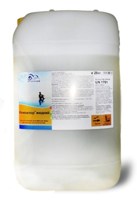 Хлор "Chemoform" Кемохлор жидкий, 28 кг