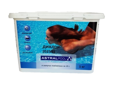 Хлор в таблетках 20 г "AstralPool" Дихлор (0255), 1 кг