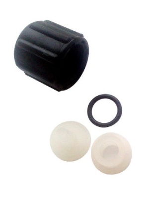 Соединительный фитинг для головки серии K 1/2" на шланг 4х6 мм PVDF+FP+CE