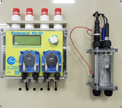 Пульт управления дозацией хим реагентов Ph/Rx/Cl "PoolStyle" Alchemist, свободный хлор, PS2