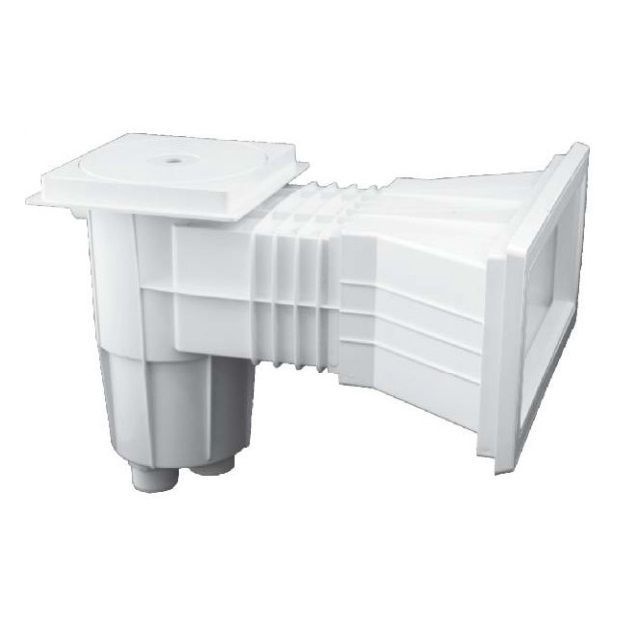 Скиммер EM0140-SV Wide лайнер, квадратная крышка, 1,5"/2", латунные вставки (88152712)
