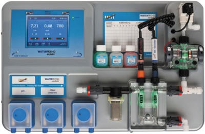 Автоматическая станция дозирования OSF Waterfriend Exclusiv MRD-3 (Cl, pH, Rx), 2 насоса, выход в интернет