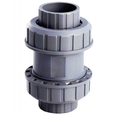 Обратный клапан "Pool King" 2-х муфтовый подпружиненный ПВХ 1,0 МПа d 63