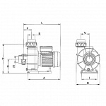 Насос центробежный "CALA", одноф., без префильтра, 29 м3/ч, 1,11 кВт, арт. CA150MFD00