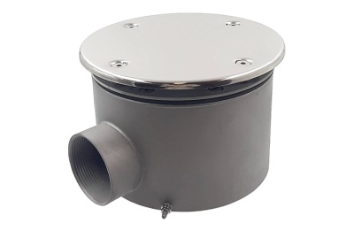 Слив круглый с антивихревой крышкой под пленку/плитку AISI-316, арт. СД.65.2/1