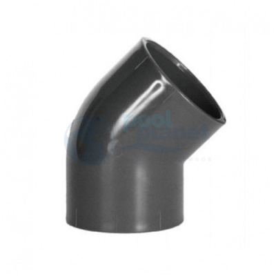 Отвод (угол) 45 гр ПВХ клеевой ф 50 мм, PN16, Испания