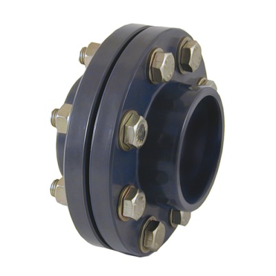 Комплект фланцевый, ПВХ, ф 90 мм, PN 10, арт. 02372