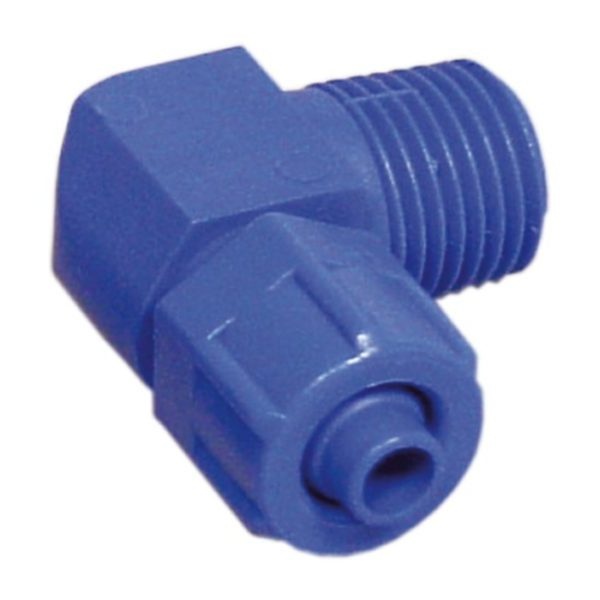 Соединительный ниппель для шарового крана R 1/4" AG изм. воды, с уголком для тр. 8/6 мм, арт. 0181-179-00