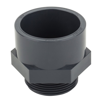 Муфта переходная ПВХ Aquaviva клеевое соед/наружная резьба ф 63х2"