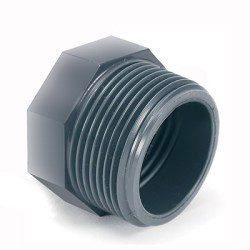 Футорка "COMER" с наружной и внутренней резьбой ПВХ d=2"-1 1/2" PN16