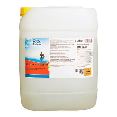 Cредство для повышения кислотности (pH) воды "Chemoform" pH-плюс жидкий, 25 кг