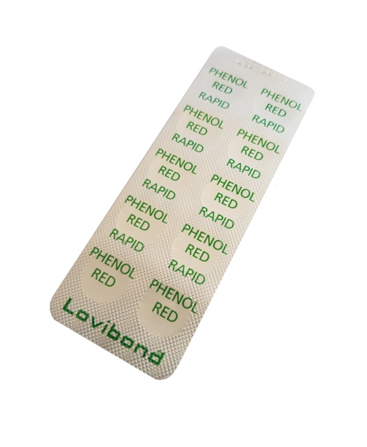 Таблетки для тестера PHENOL RED RAPID "Lovibond", блистер 10 таблеток