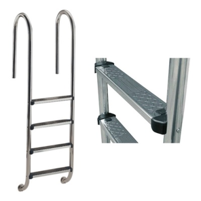 Лестница Basic Wall, кол-во ступеней 5, ступени Stand, AISI-304, арт. M00160