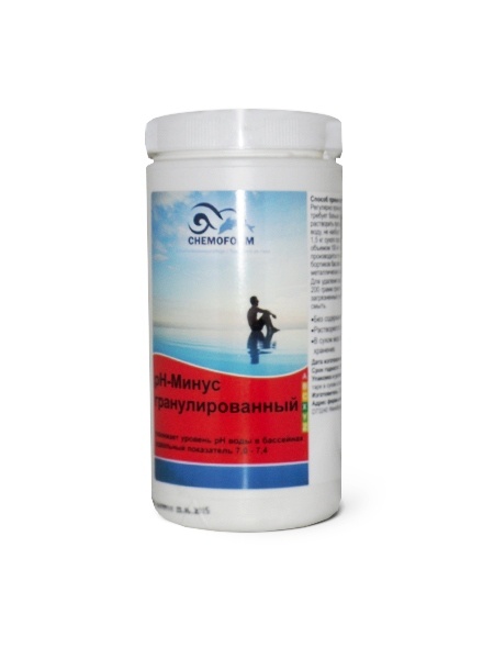 Cредство для понижения кислотности (pH) воды "Chemoform" pH-минус гранулированный, 1,5 кг