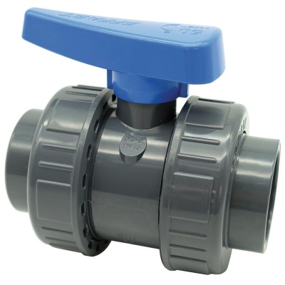 Кран шаровый ПВХ "EFFAST" с муфтовым окончанием ф 20 мм