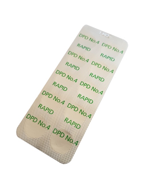 Таблетки для тестера DPD NO. 4 RAPID "Lovibond", блистер 10 таблеток