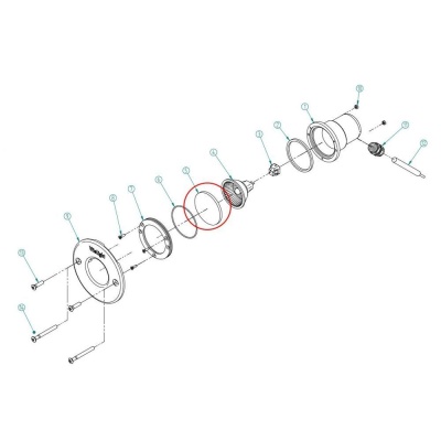 Стекло для прожектора 56 х 4 мм, Hugo Lame