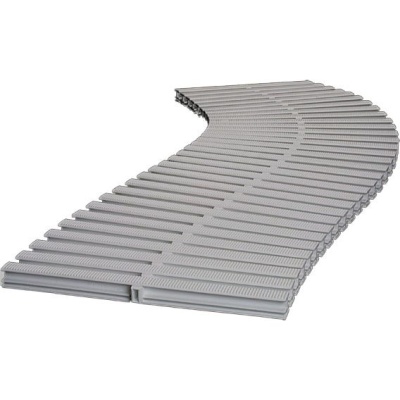 Решетка переливная 240 мм, h=23 мм, 1 соед., серая, полипропилен, Acqua Source S.A.