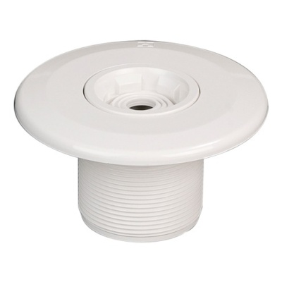 Форсунка "Multiflow" стеновая, впускная, с внеш. резьбой 2", для бет. бассейнов, белый ABS-пластик