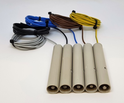 Комплект датчиков уровня воды 5 шт (переливной бассейн)