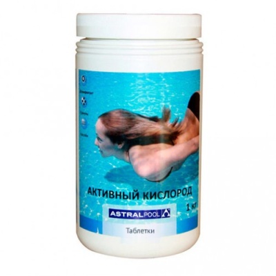 Активный кислород "AstralPool" таблетки (100 г), 1 кг
